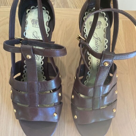 Juicy Couture wood wedges - size 9 - excellent condition - Picture 3 of 6